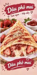 Hình ảnh Crepes Dâu PhôMai