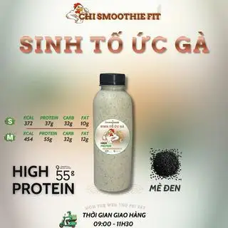 Sinh Tố Ức Gà vị Mè Đen Lớn (500ml) - 80.000 ₫ tại Chi Smoothie Fit Sinh Tố Ức Gà - Tôn Thất Thuyết