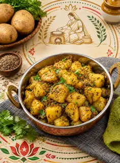 Hình ảnh Aloo jeera/ Khoai tây xào thì là 