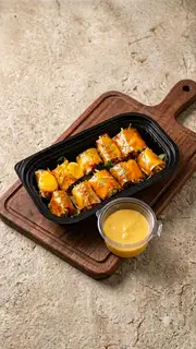 Hình ảnh [ sốt bơ trứng ] Bánh tráng cuốn tép mỡ trứng lòng đào