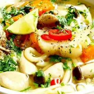 Bánh canh chay - 38.000 ₫ tại Quán Chay The Rice - Vegan - Tân Thới Nhất 21