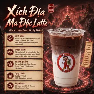 Hình ảnh Xích Địa Ma Độc Latte (Cacao Latte Đắk Lắk - Ly 700ml)