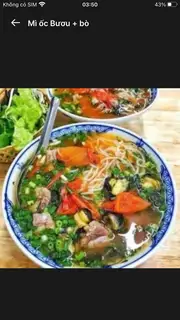 Hình ảnh Mì ốc Bươu + 2viên mọc ốc