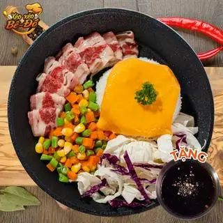 Hình ảnh Cơm Xèo BÒ + PHÔ MAI + Sốt (Tự chọn)