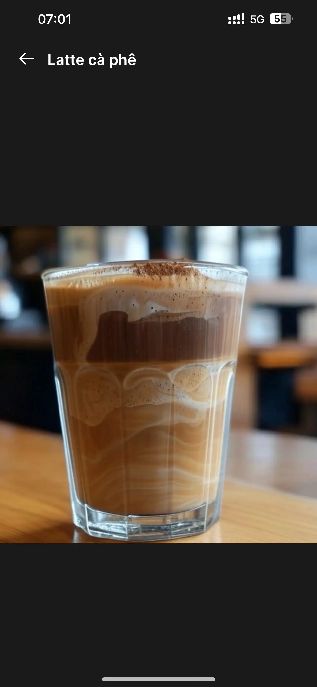 Hình ảnh Latte cà phê đá