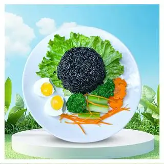 Hình ảnh Cơm gạo lứt trứng rau healthy