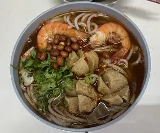 Hình ảnh bún bò viên+tôm