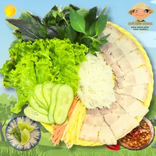 Thịt luộc cuốn chấm mắm nêm - 69.500 ₫ tại Chú Đào Lochi - Bún Mắm Nêm & Nem Nướng Nha Trang - Lê Văn Lương