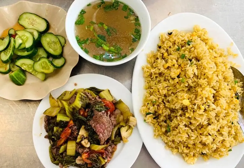 Hình ảnh cơm rang dưa bò