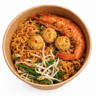Hình ảnh Mì Trộn Hải Sản Sốt Bơ Cay