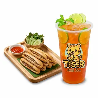 Combo 1 bánh mì que và 1 Trà tắc - 25.000 ₫ tại Tiger MilkTea - Trà Sữa & Ăn Vặt - Cách Mạng Tháng 8