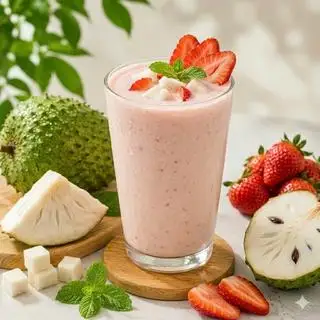 Hình ảnh Sinh tố mãng cầu - dâu