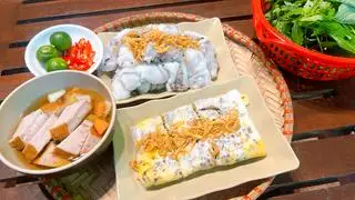 Hình ảnh Combo Bánh Cuốn + Chả Quế + Trứng Ốp Chín