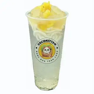 Hình ảnh Nước dừa đác rim dứa + trân châu dừa sợi (500ml)