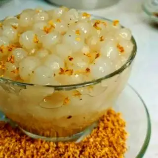 Trân châu quế hoa - 5.000 ₫ tại Tiệm Trà Quế Mèo - Trà Hoa & Trà Thảo Mộc - Nguyễn Trãi 