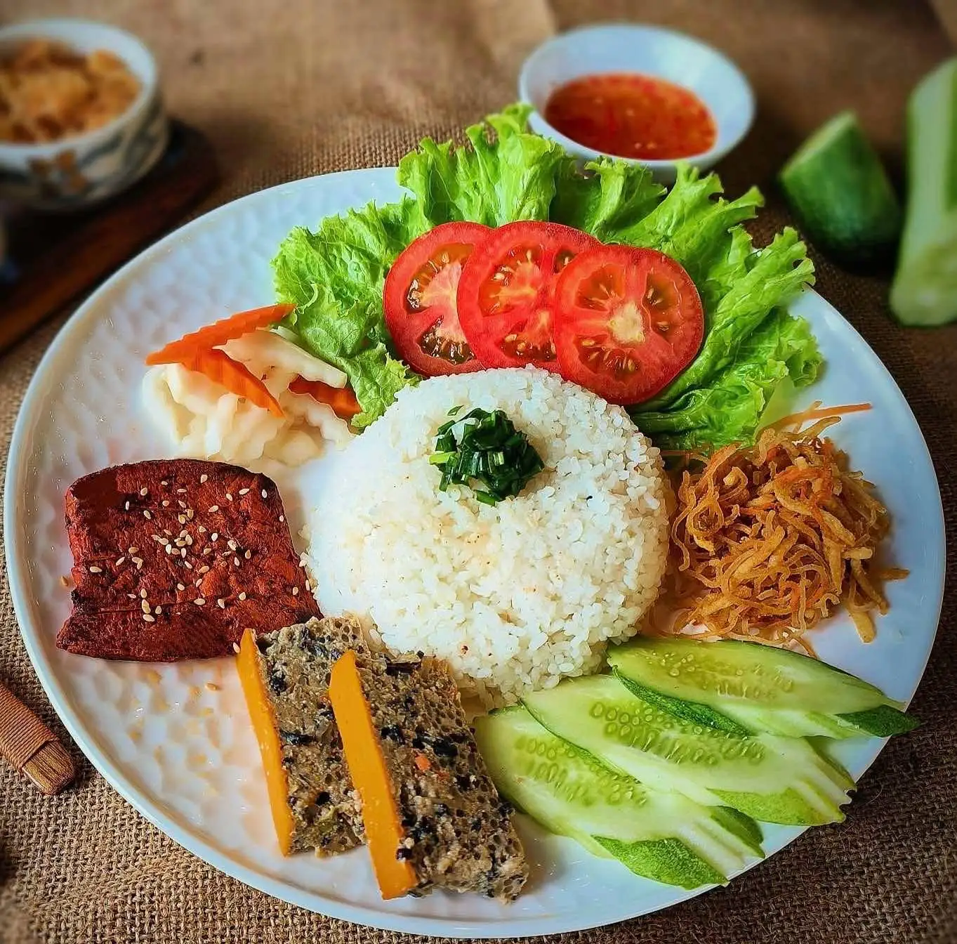 Sườn Bì Chả - 69.000 ₫ tại Cơm Tấm Chay Quận 7 - Đường 11