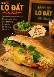 Hình ảnh Bánh mỳ lò đất 3 vị (1 chiếc)