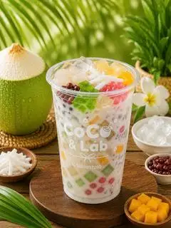 Hình ảnh Dừa mát siêu topping - size L