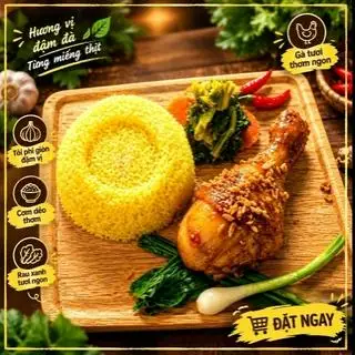 Hình ảnh CƠM ĐÙI GÀ MẮM TỎI( GÀ LỚN)