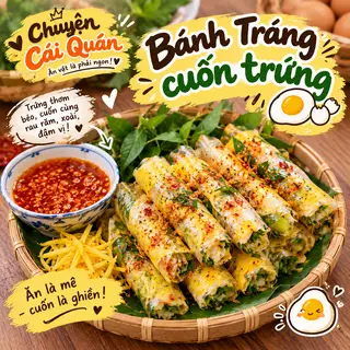 Hình ảnh bánh Tráng Cuốn trứng