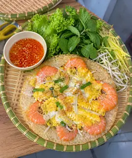 Hình ảnh Bánh xèo mix tôm trứng