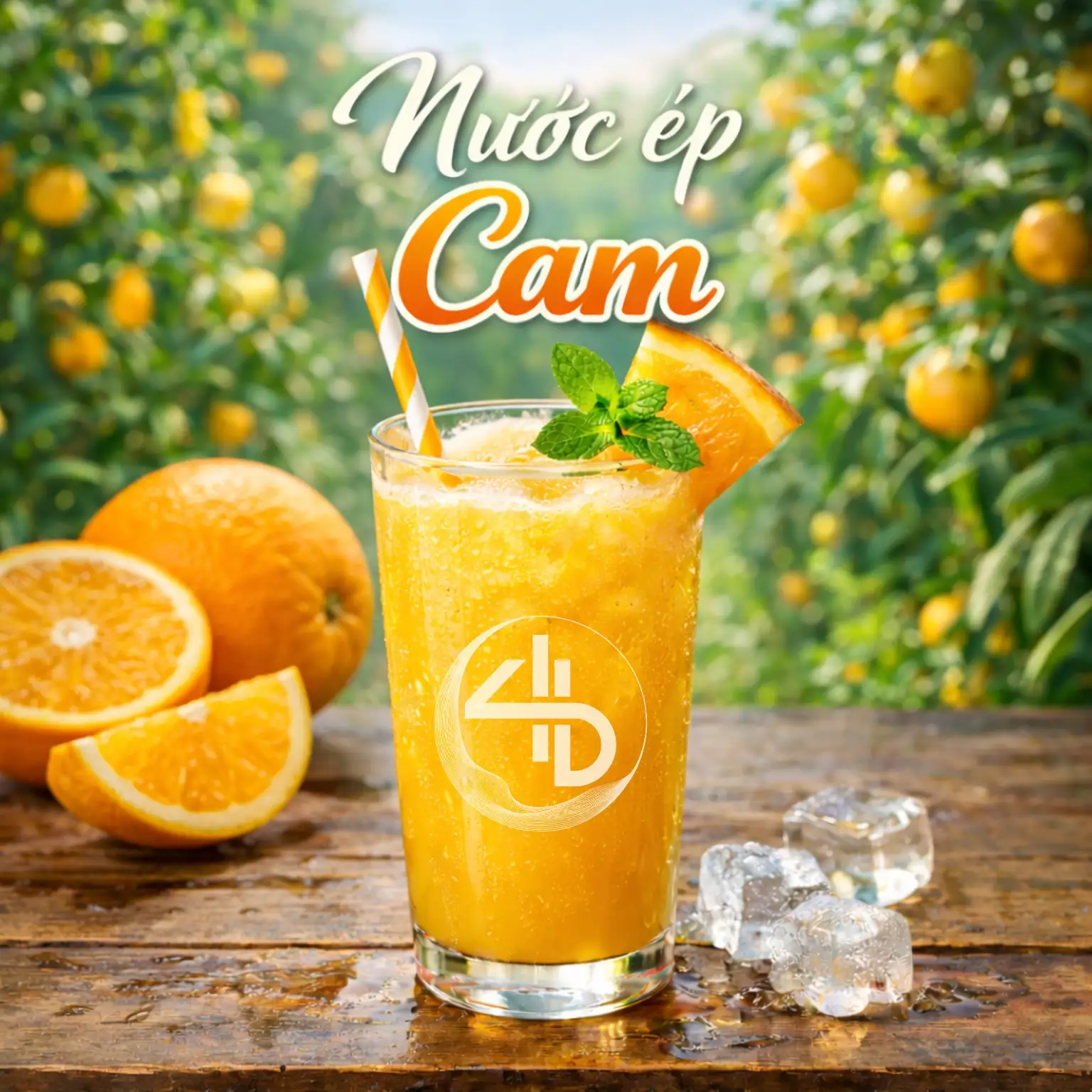 Nước ép Cam - 29.000 ₫ tại 4B Food - Kebab & Tacos - Bùi Thị Xuân