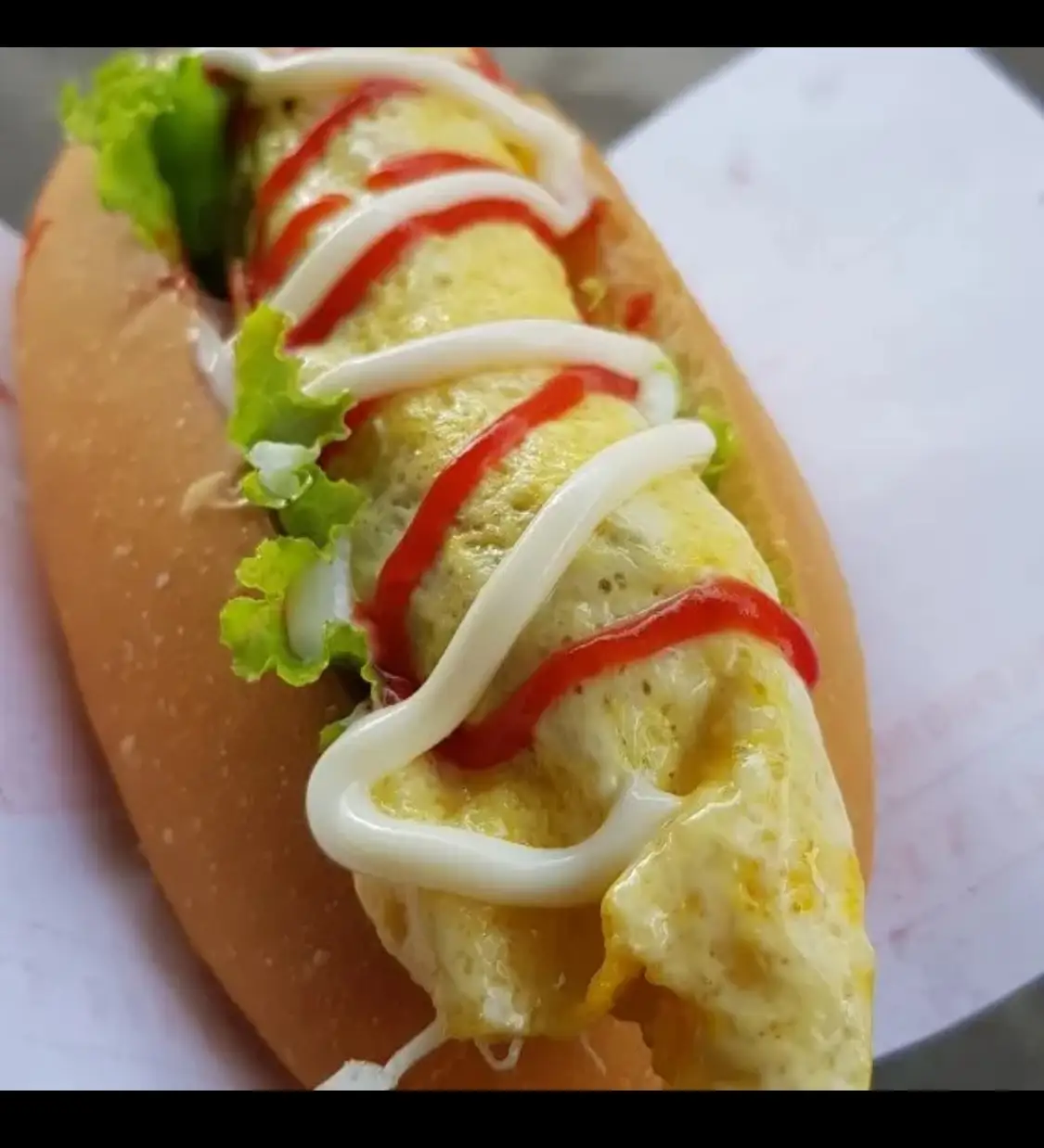 Hình ảnh Hot dog Trứng Cuộn Xúc Xích