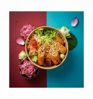 Bún Chả Giò - 50.000 ₫ tại Bún Thịt Xào Miền Tây Hai Ơi - Cô Bắc