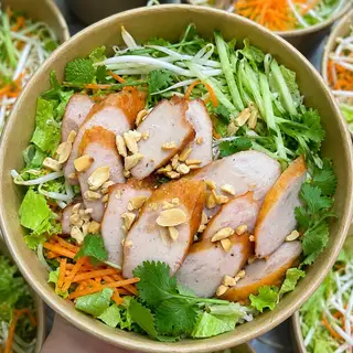 Hình ảnh Bún trộn nem nướng