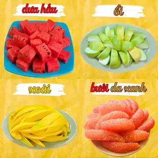 Trái Cây Vip 1kg (Dưa hấu+xoài+ổi+bưởi) - 140.000 ₫ tại Tiệm Nhà Mèo- Trái Cây Cắt Sẵn- Nguyễn Xí