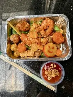 Combo Cá Viên Chiên sốt bơ tỏi size Nhỏ - 88.000 ₫ tại Ăn Vặt Cô Bông - Chân Gà, Cá Viên Chiên & Mì Trộn - Chánh Hưng
