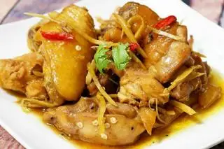 Hình ảnh cơm + vịt kho rừng