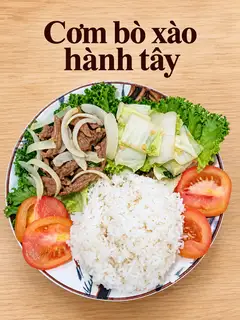 Hình ảnh Cơm bò xào hành tây