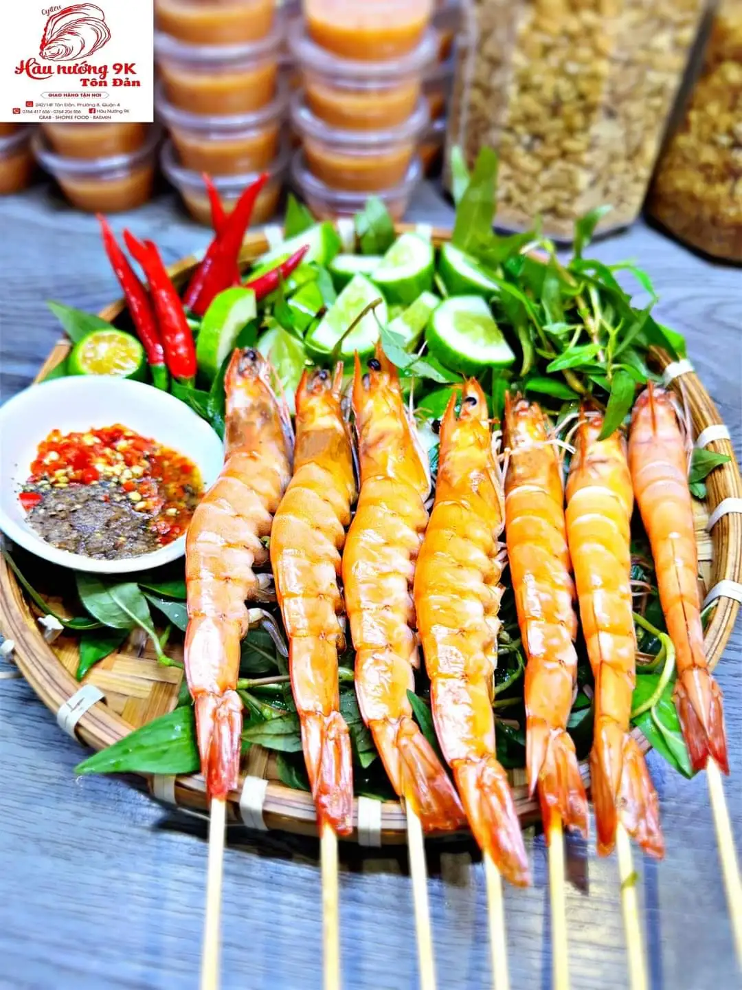 Tôm nướng mọi - 149.000 ₫ tại Hàu Nướng 9k - Tôn Đản