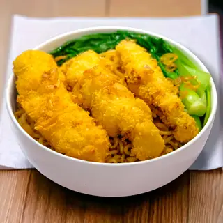 Hình ảnh Mì Trộn Gà Rán Không Xương Chiên Giòn