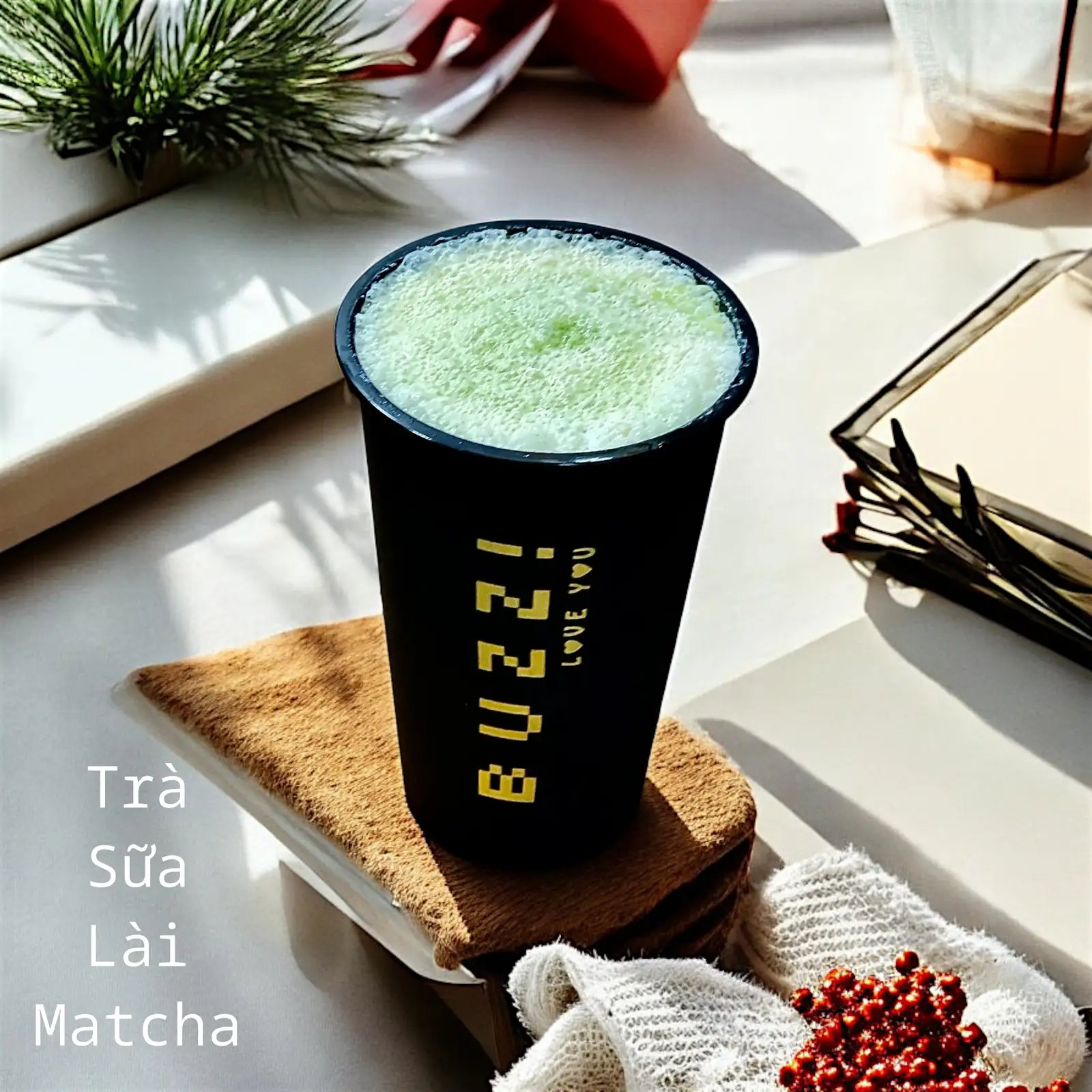 Hình ảnh Trà Sữa Lài Matcha - (M)