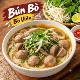 Hình ảnh Bún bò bò viên