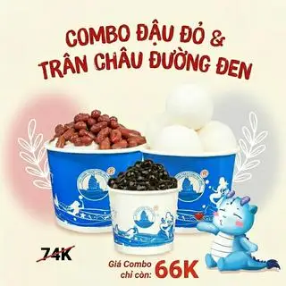 Hình ảnh Combo ĐĐ Sữa Chua Đậu Đỏ - Sữa Chua Trân Châu Đường Đen