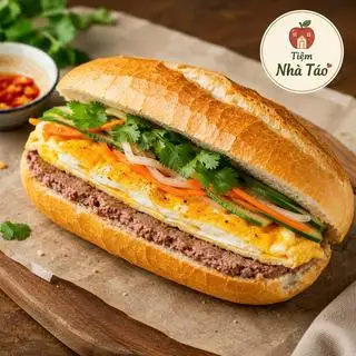 Hình ảnh Bánh Mì Pate Trứng 