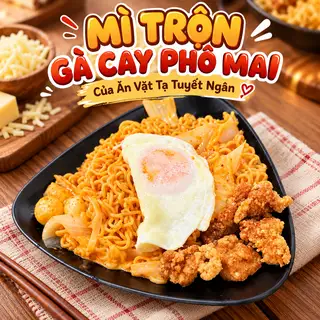 Mì gà cay phô mai - 57.000 ₫ tại Tạ Tuyết Ngân - Ăn Vặt & Trà Sữa - Nguyễn Tri Phương