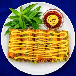 Hình ảnh BÁNH TRÁNG  ĐỎ CUỐN ( SỐT ME BƠ)