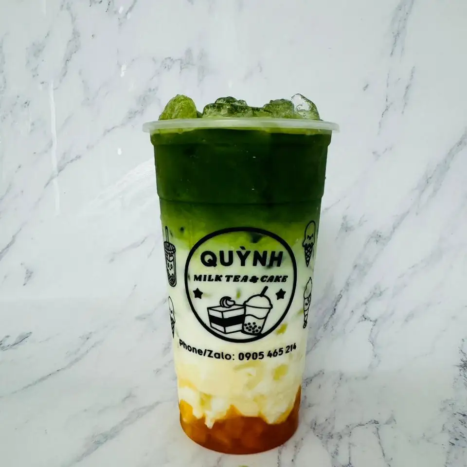 Matcha latte xoài  - 41.000 ₫ tại Quỳnh Trà Sữa - Bánh Bông Lan Trứng Muối - Nguyễn Cảnh Chân