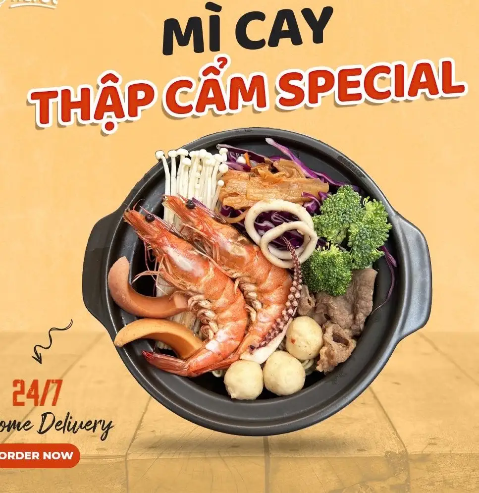 Mì Cay Thập Cẩm Đặc Biệt  - 93.866 ₫ tại Mỳ Cay & Trà Sữa Lam Lam - Nguyễn Hữu Cầu