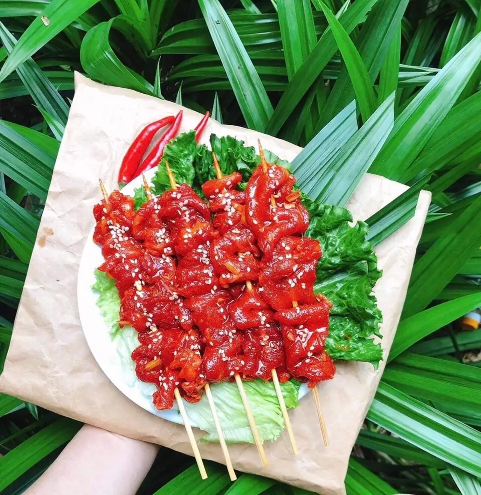 Hình ảnh Thịt xiên 3 xiên
