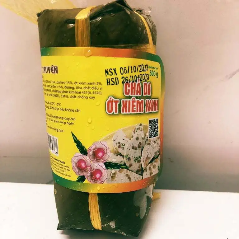Hình ảnh Chả da ớt xiêm xanh 500g