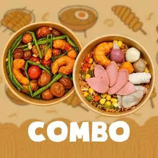 Hình ảnh Combo cá viên chiên mắm - mì trộn tùm lum