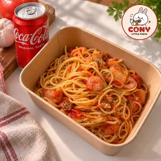Hình ảnh Mì ý hải sản sốt cà chua + 01 Coca 320ml