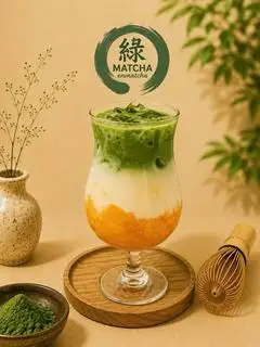 Hình ảnh Matcha hoàng hôn - Matcha sunset