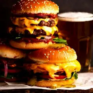 Hình ảnh Burger Bò Mỹ 2 Tầng