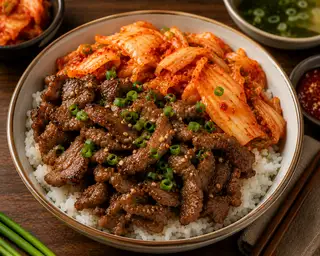 Cơm Bò Kim Chi - 65.000 ₫ tại Ahu Foodies - Pizza, Mì Ý & Nem Nướng Nha Trang - Phạm Ngũ Lão